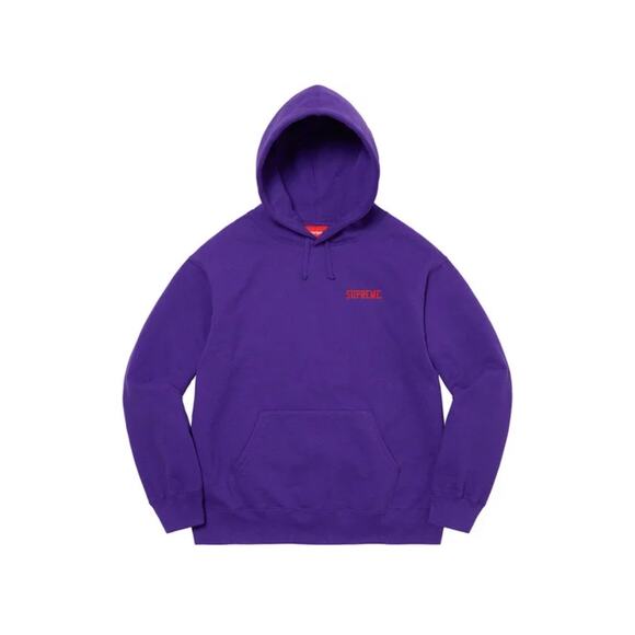 Supreme Ralph Steadman Skull Purple Hooded Sweatshirt SS22 Size XXL - Picture 1 of 9